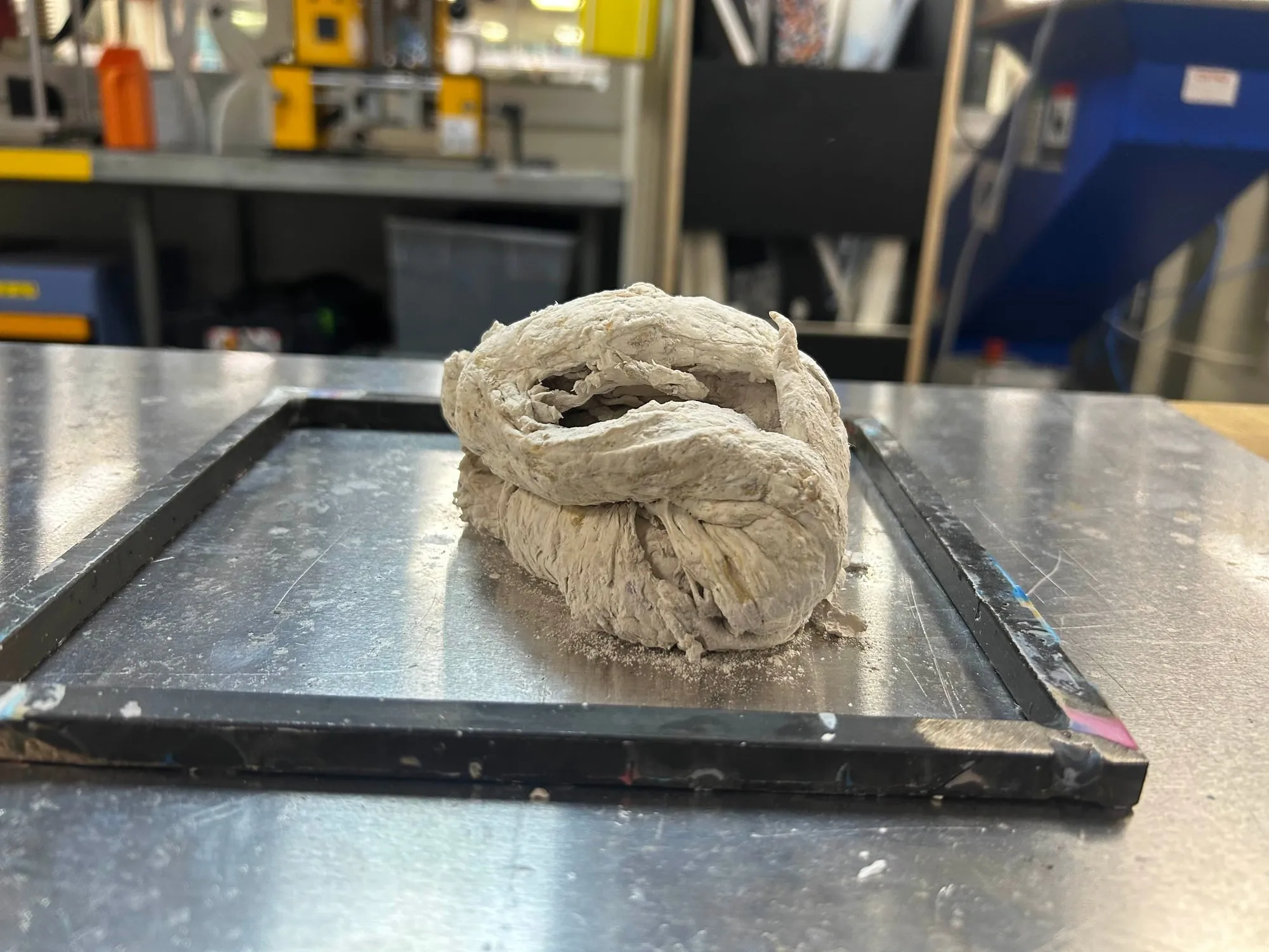 HDPE blob — from the workshop.