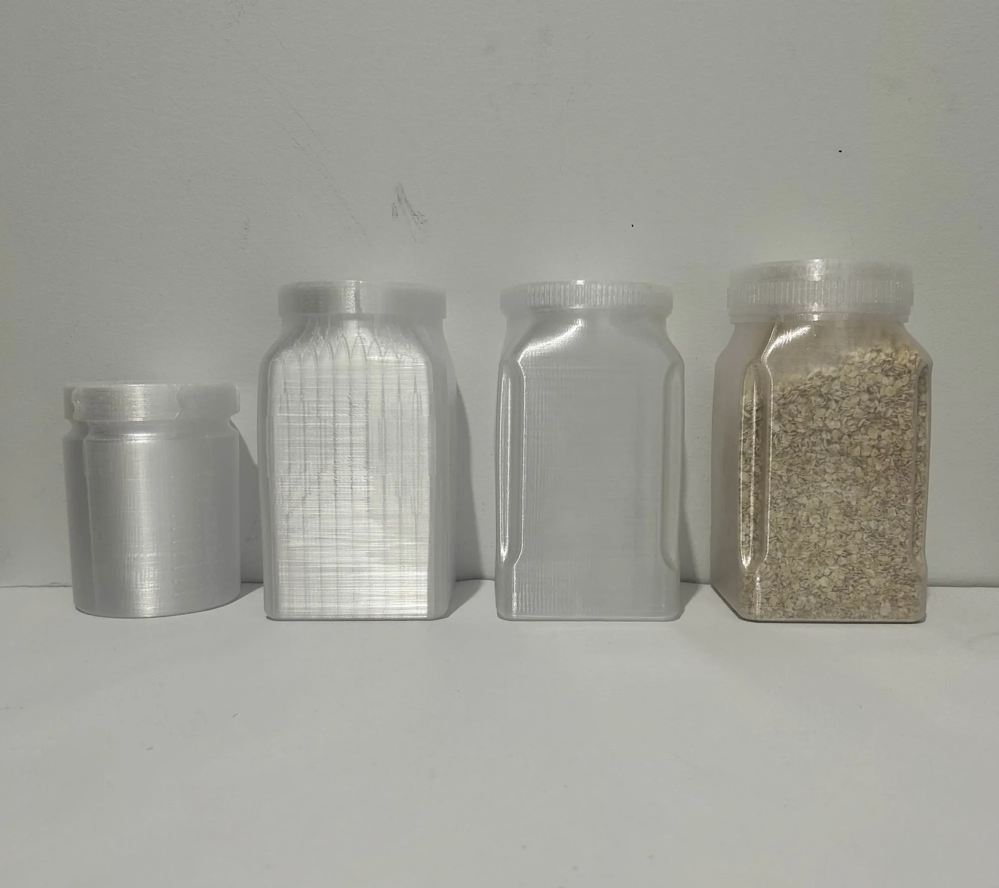 Oat jars — from the workshop.