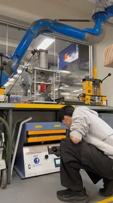 Pressing — from the workshop.