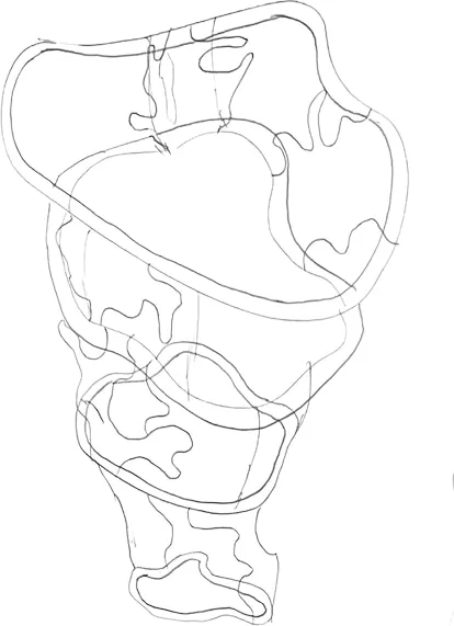Layer stack — elevation — development sketch.